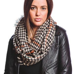 Houndstooth Infinity Scarf